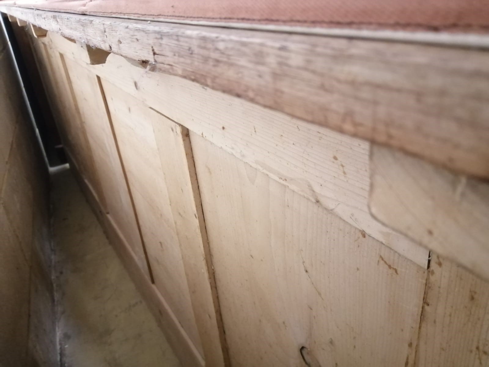 A Victorian pine haberdashery counter, length 232cm, depth 58cm, height 85cm